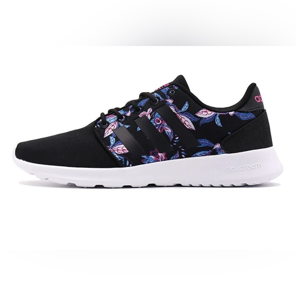 Adidas Women's Black Floral Sneakers